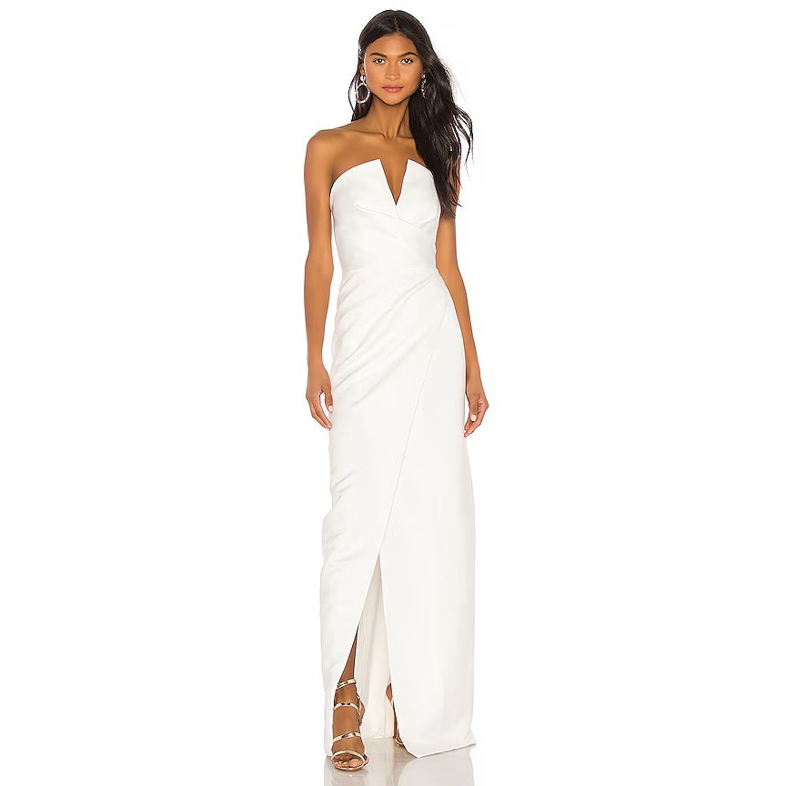 Jay Godfrey Nwt Darcy Strapless Gown In Light Ivory Sz:8 Ret$354 Timeless!!